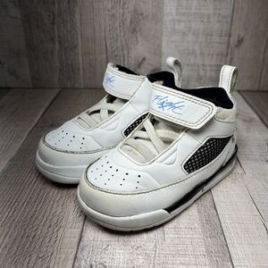 Jordan Flight 9.5 BT Baby Toddler's Shoes Sneaker White Black Size 5 654977-127